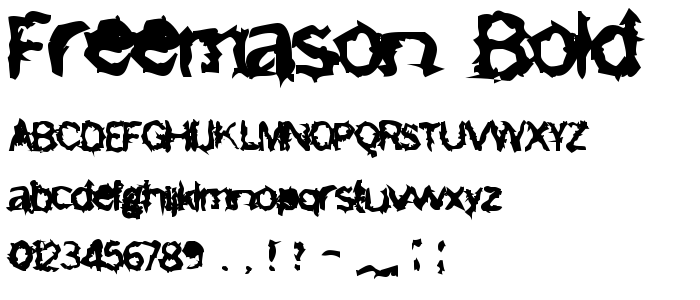 Freemason Bold font